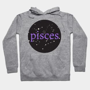 Pisces Zodiac Star Sign Circle Hoodie